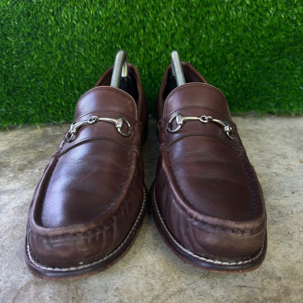 Vintage Cole Haan Grand.OS Bit Loafers Workwear Western Brown 9.5
